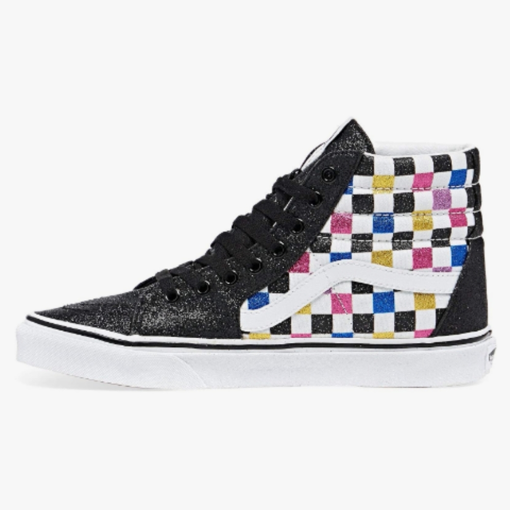 Glitter Checkerboard Vans